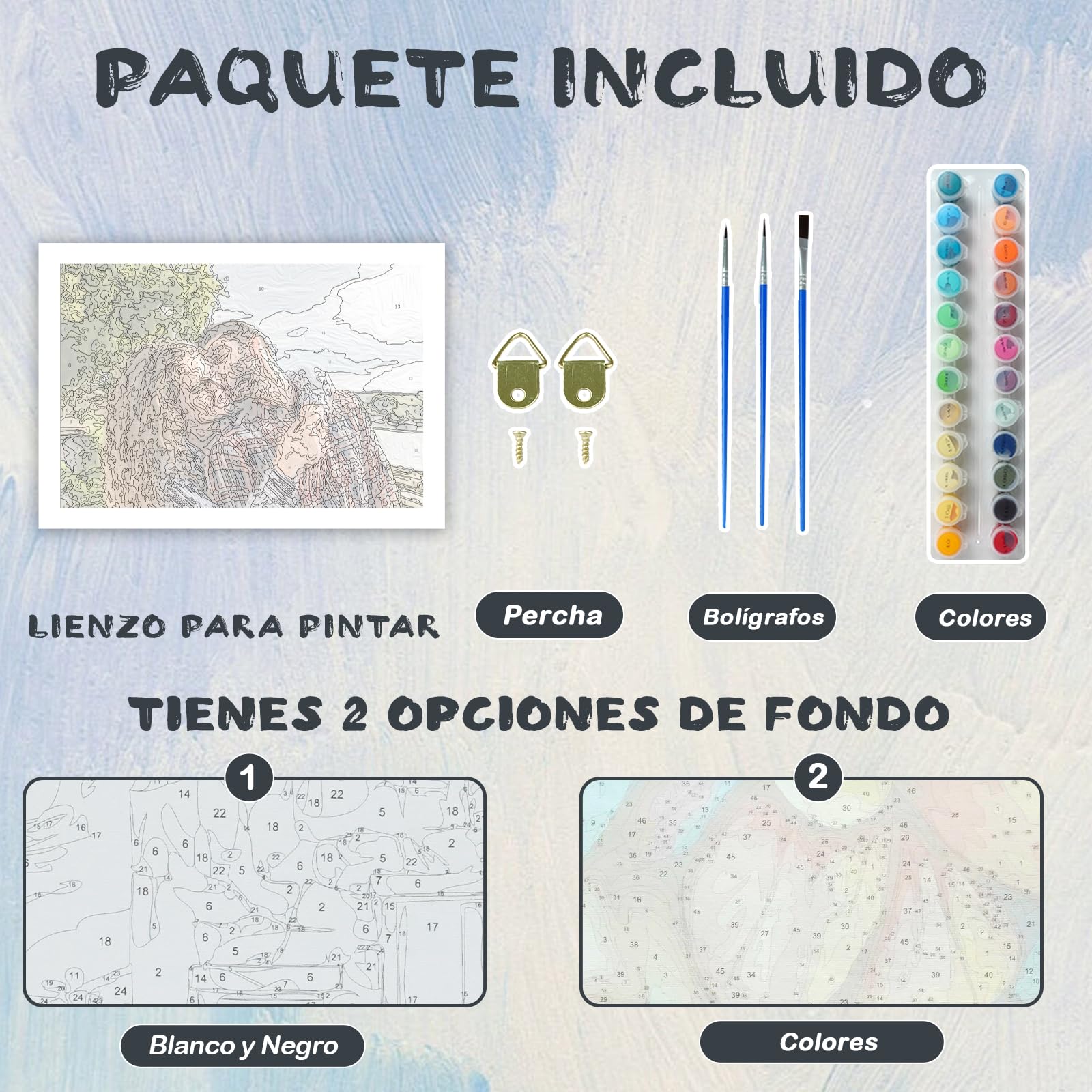 Pintar por Números Personalizado para Adultos – Cuadros para Pintar por Números con Foto, Pintura con numeros Acrílica DIY, Regalo Personalizado para Parejas, Familia, Amigos y Decoración del Hogar