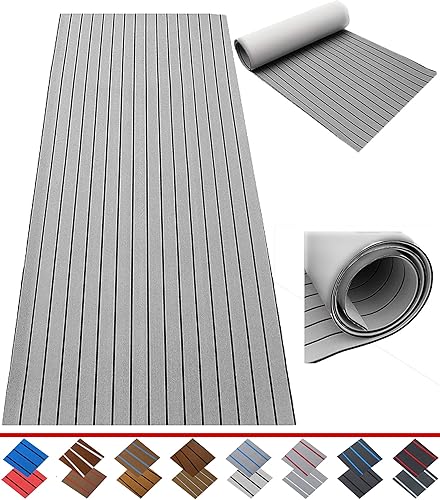 CNLZ - Lámina adhesiva de espuma EVA de teca sintética para cubierta de lancha, yate, embarcación, caravana, piscina alfombrilla antideslizante para