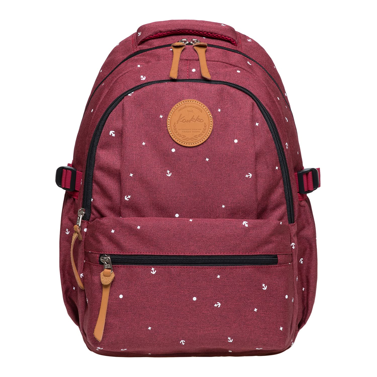 KAUKKO Mochila unisex para estudiantes de 17 pulgadas para portátil de 15 pulgadas, mochila informal, mochila para senderismo, 47 cm, 22,4 L, (caqui) (Naranja) - EP5AApricot — view 43