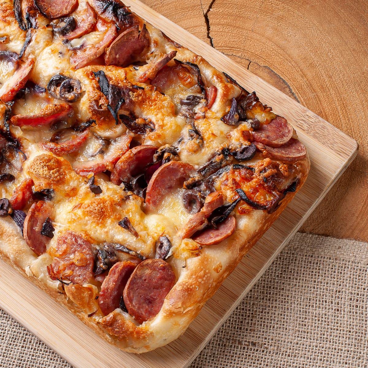 NAMAI - Teglia Forno Quadrata, 35CM x 35CM, Alluminio Antiaderente, Adatta In Lavastoviglie, Effetto Pietra, Teglie Per Pizza, Made In Italy (35cm x 35cm)