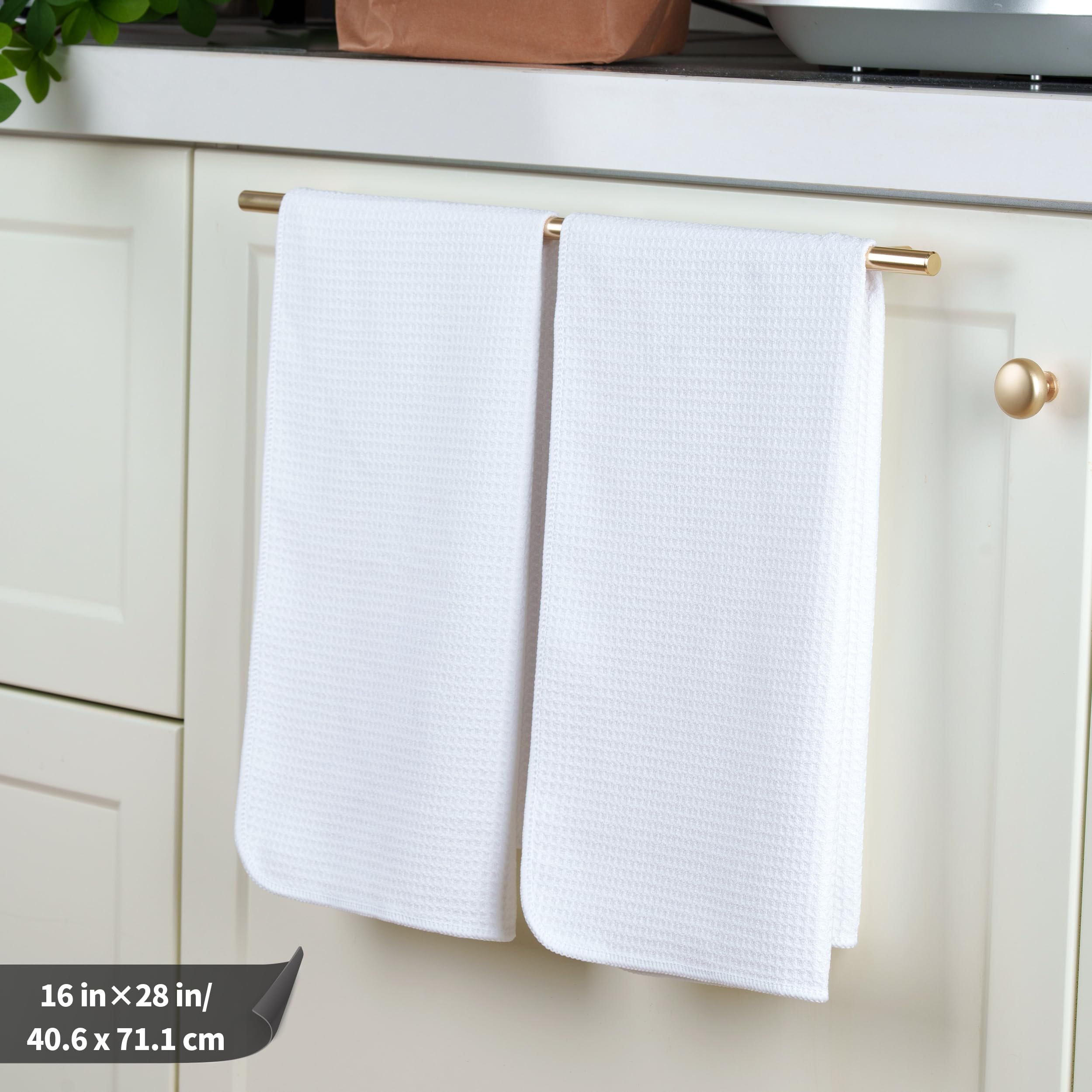 Polyte Geschirrtuch Mikrofaser Waffel 340 GSM, 40,6x71,1 cm, 18 Stück