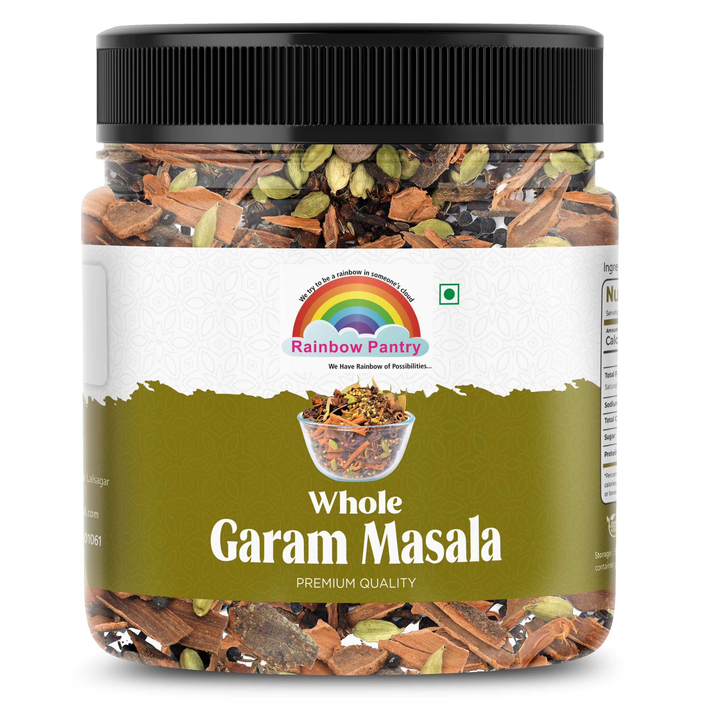 RAINBOW PANTRY Whole Garam Masala/Sabut Mix Garam Masala | Khada Garam Masala Mix I Reduces Inflammation, Helps with Digestion & Provides Strong Antioxidants (250g) (B0CPVBNN3X) Amazon Price History, Amazon Price Tracker