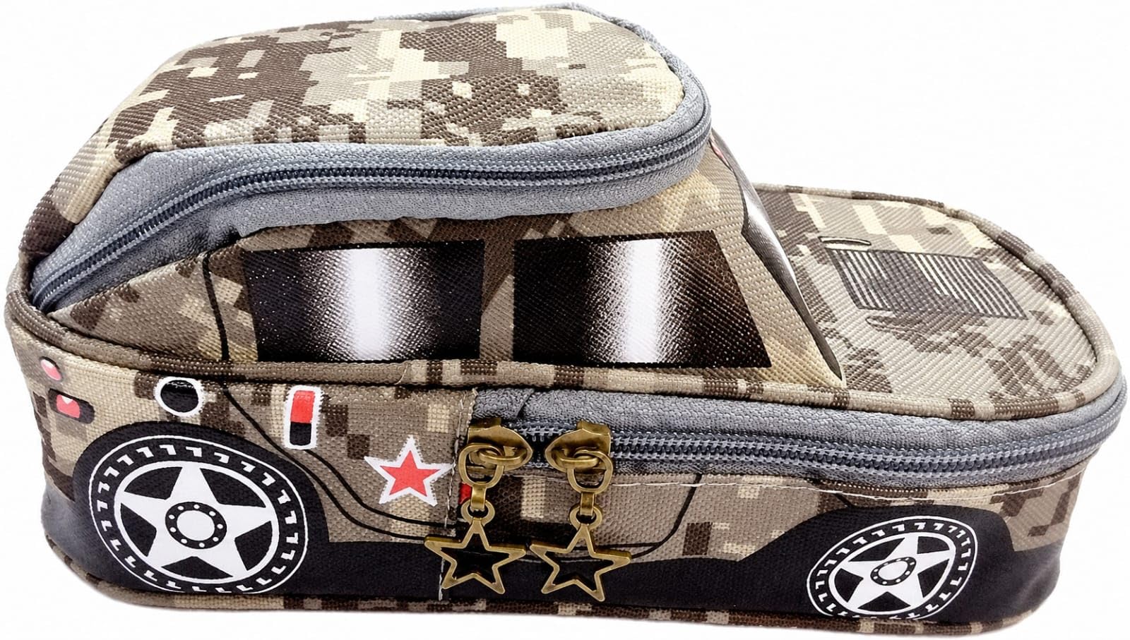 Car Shape Pencil Box Pouch | 2 Zipper Compartments | Cute School Supply Organizer for Children-image-37