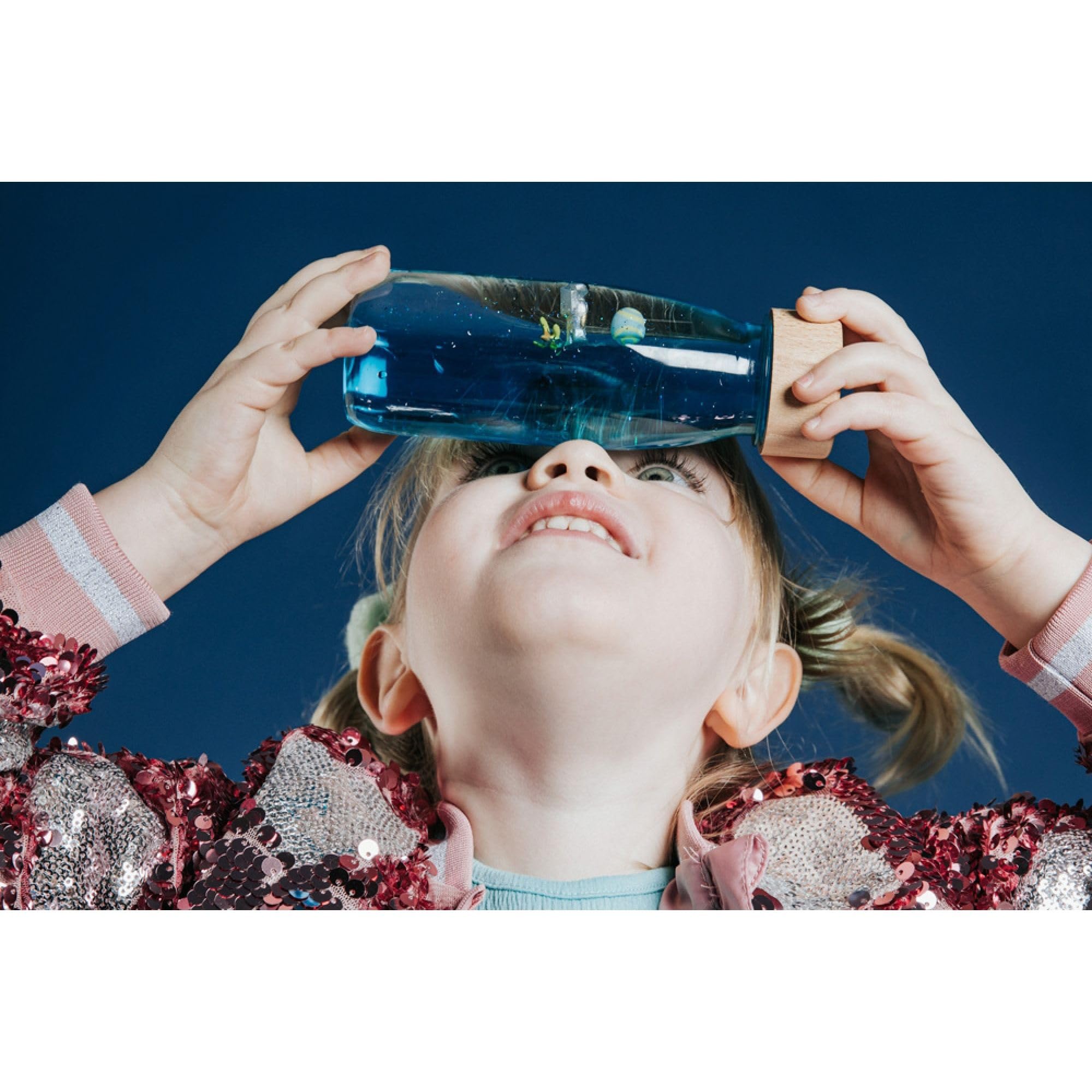 Petit Boum - Confezione da 3 Bottiglie Sensoriali Serenity | Un Microcosmo in Ogni Bottiglia | Scopri, Ascolta e Impara | Stimolazione Sensoriale | Bottiglie Sensoriali per Bambini