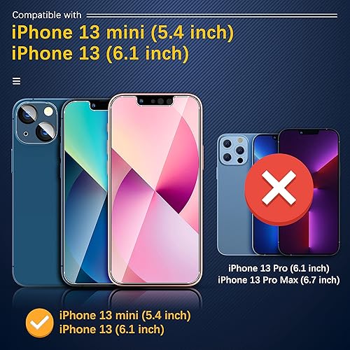 Miniatura 148 de UniqueMe [Paquete de 3 protectores de lente de cámara compatibles con iPhone 14 Pro Max/iPhone 14 Pro, vidrio templado, [compatible con fundas]