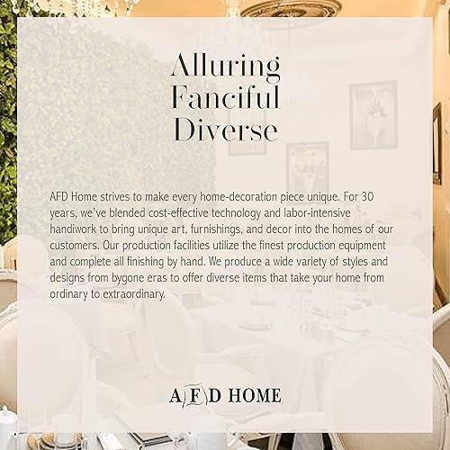 Miniatura 7 de AFD Home Medallón de techo cuadrado de trébol de cuatro hojas y medallón de abanico, 24 pulgadas, color plateado