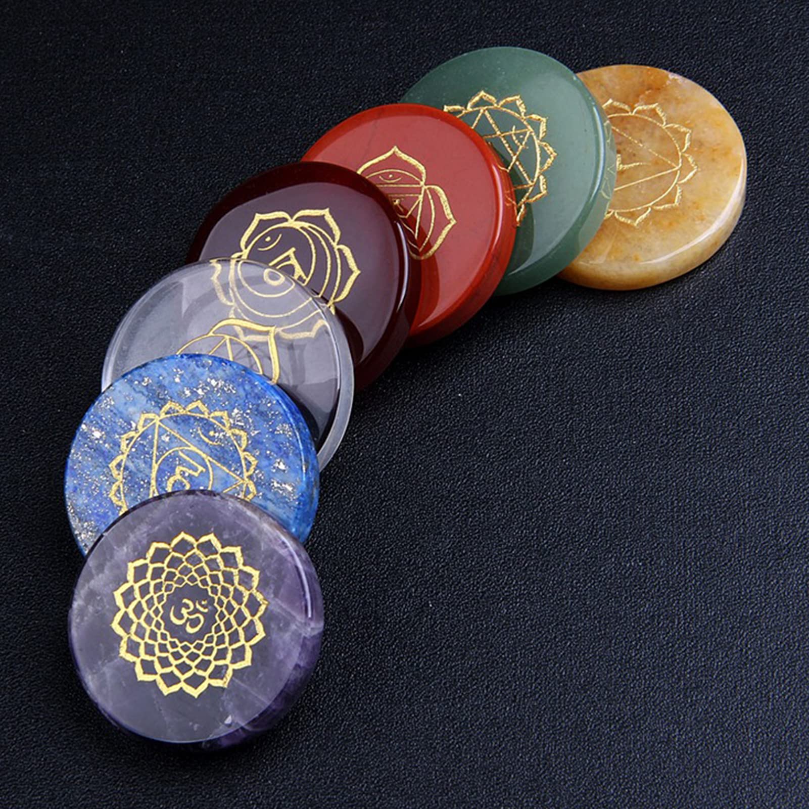 Chakra Set, Chakra Stones Natural Crystal Set Único Para Reiki Para Chakra Equilibrio, Piedras De Chakra De Cristal Curativo Natural Para Terapia De Cristal Para Meditación Para Curación
