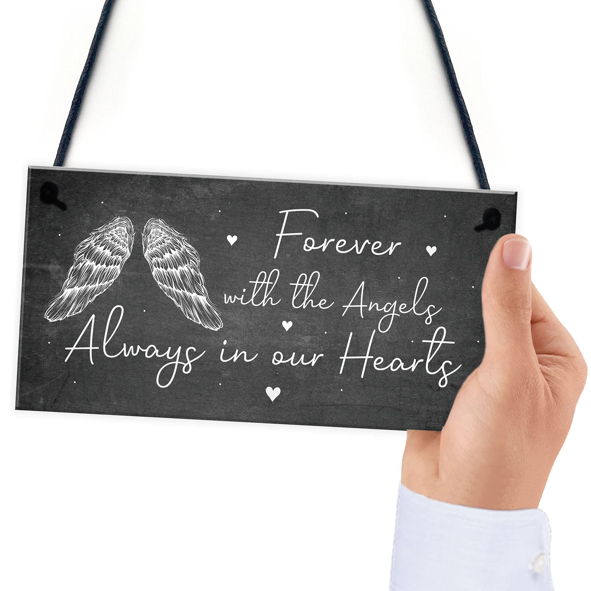 Targa Commemorativa A Forma Di Cuore In Acrilico Specchiato | Regalo Per Ricordare I Propri Cari, 10x10 Cm Con Corda