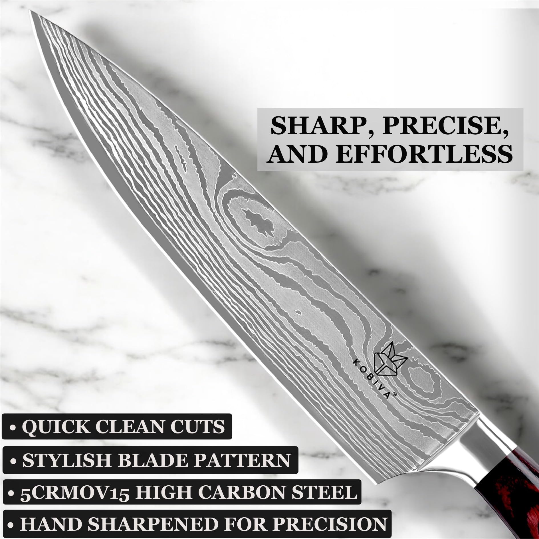 8in Japanese Chef Knife, High Carbon Stainless Steel Kitchen Knife — Amazon image 8