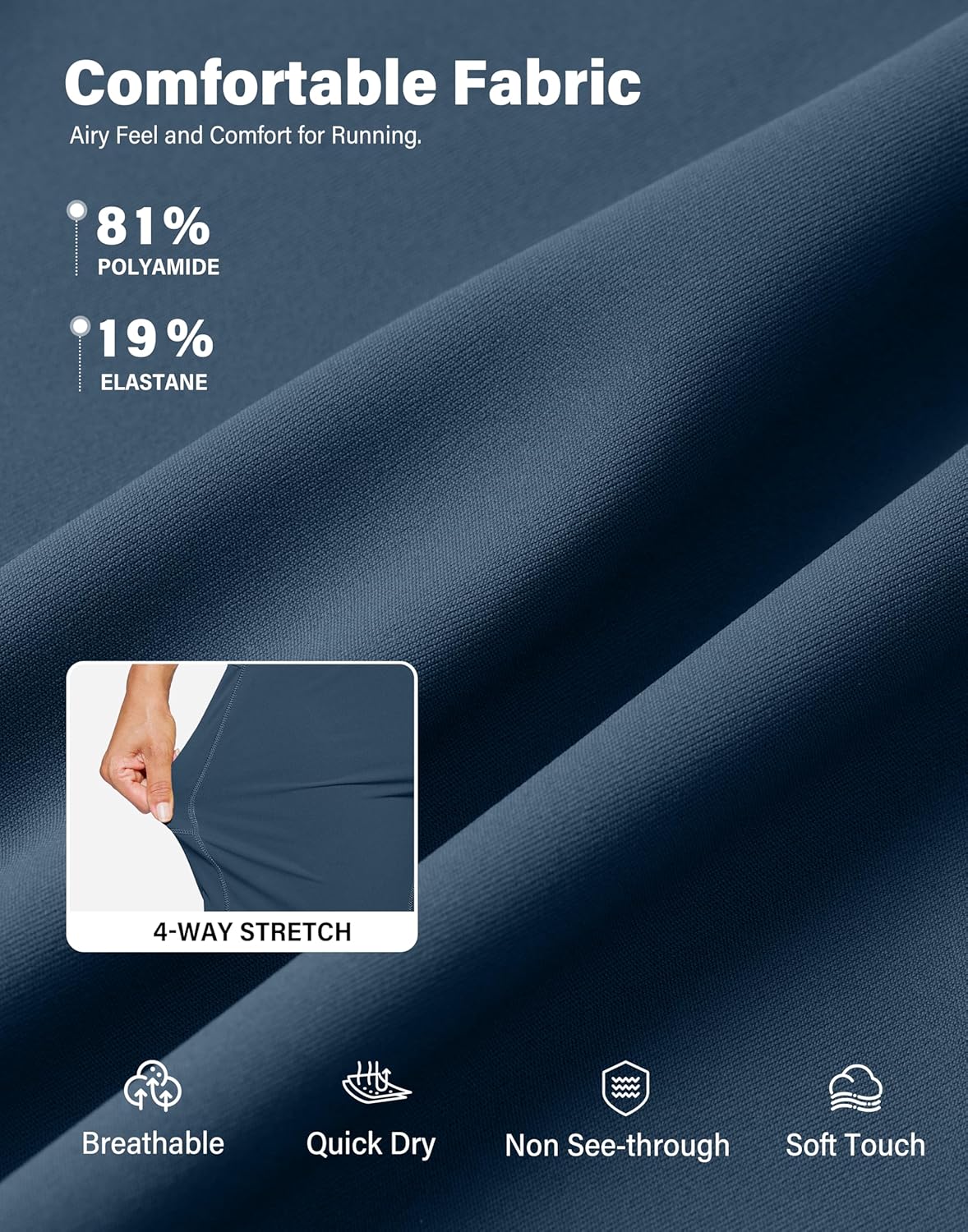 G Gradual Women's 7''/9" Bermuda Long Shorts with Pockets High Waisted Athletic Knee Length Shorts for Women Walking - Image 7