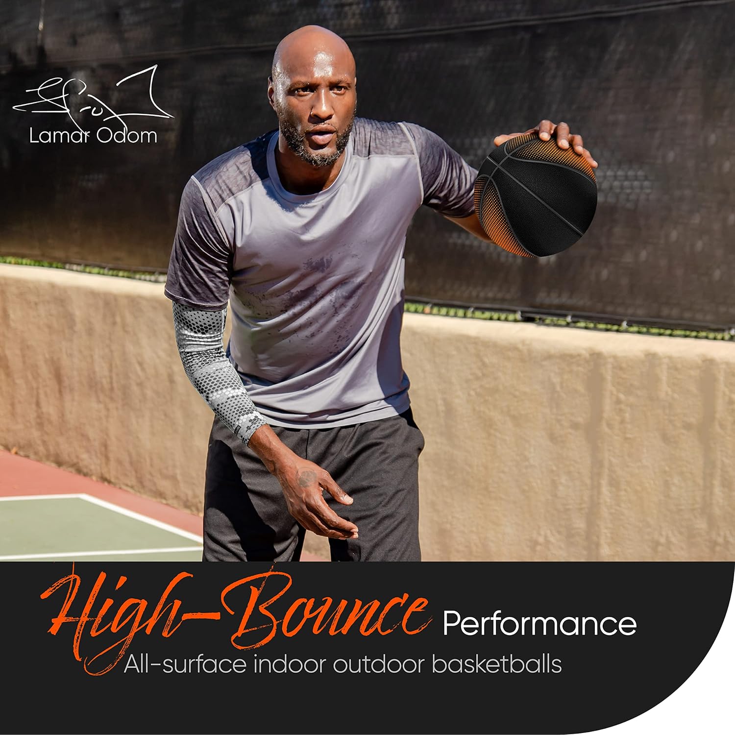 Millenti Street Basketball, Outdoor-Indoor Basketball for Kids, Youth, and Adults, Size 5/6/7