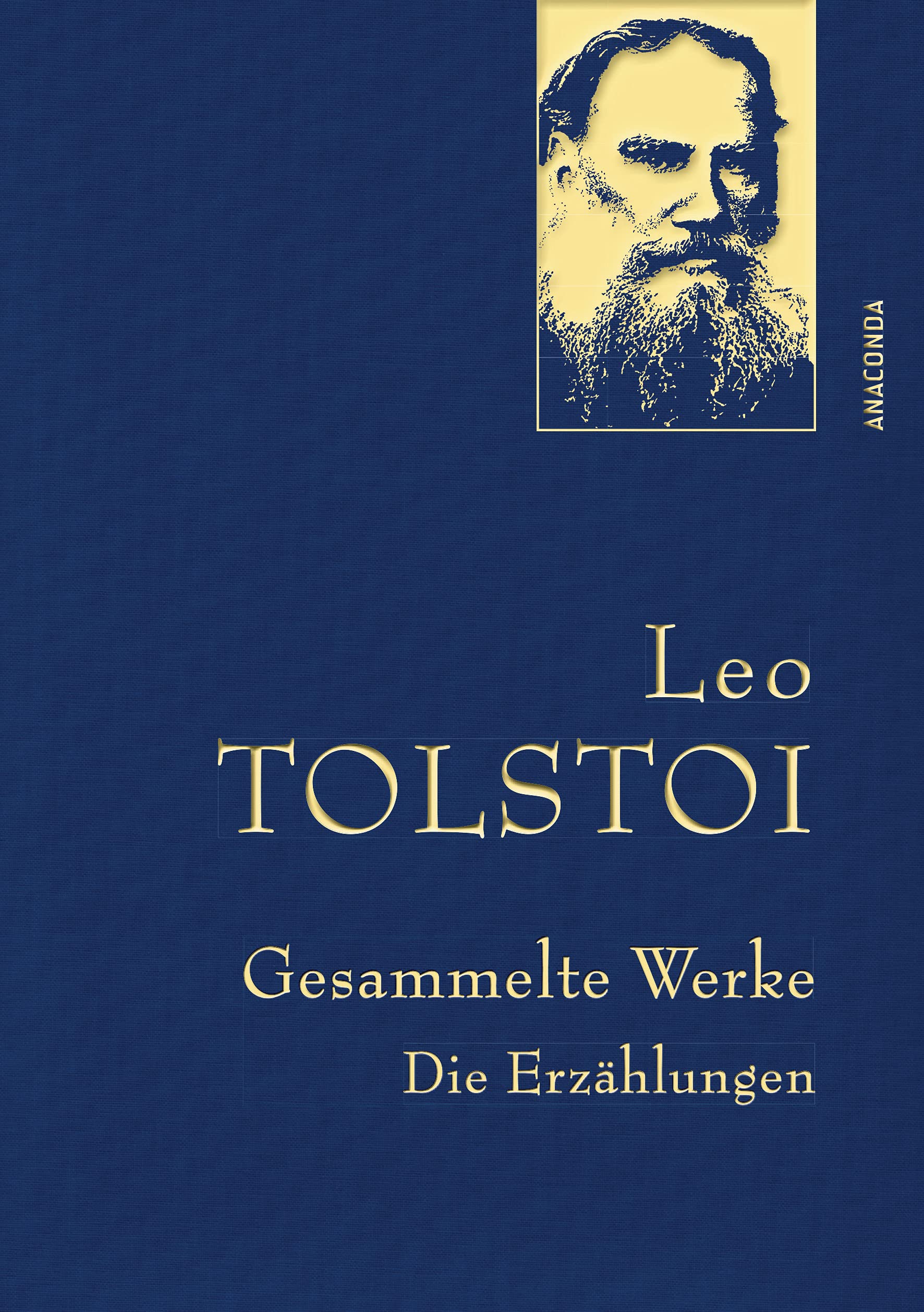 Leo Tolstoi, Gesammelte Werke: Gebunden in feinem Leinen mit goldener Schmuckprägung