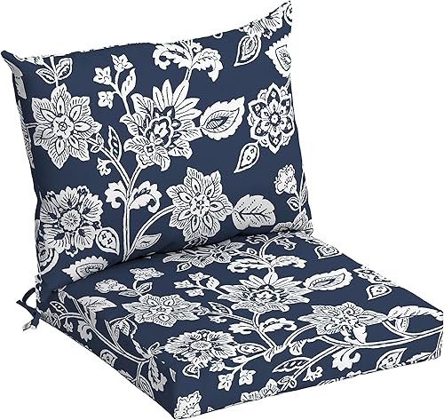 Arden - Cojín para silla de comedor al aire libre, 21 x 21 pulgadas, a prueba de lluvia y resistente a la decoloración, 21 x 21 pulgadas, color azul