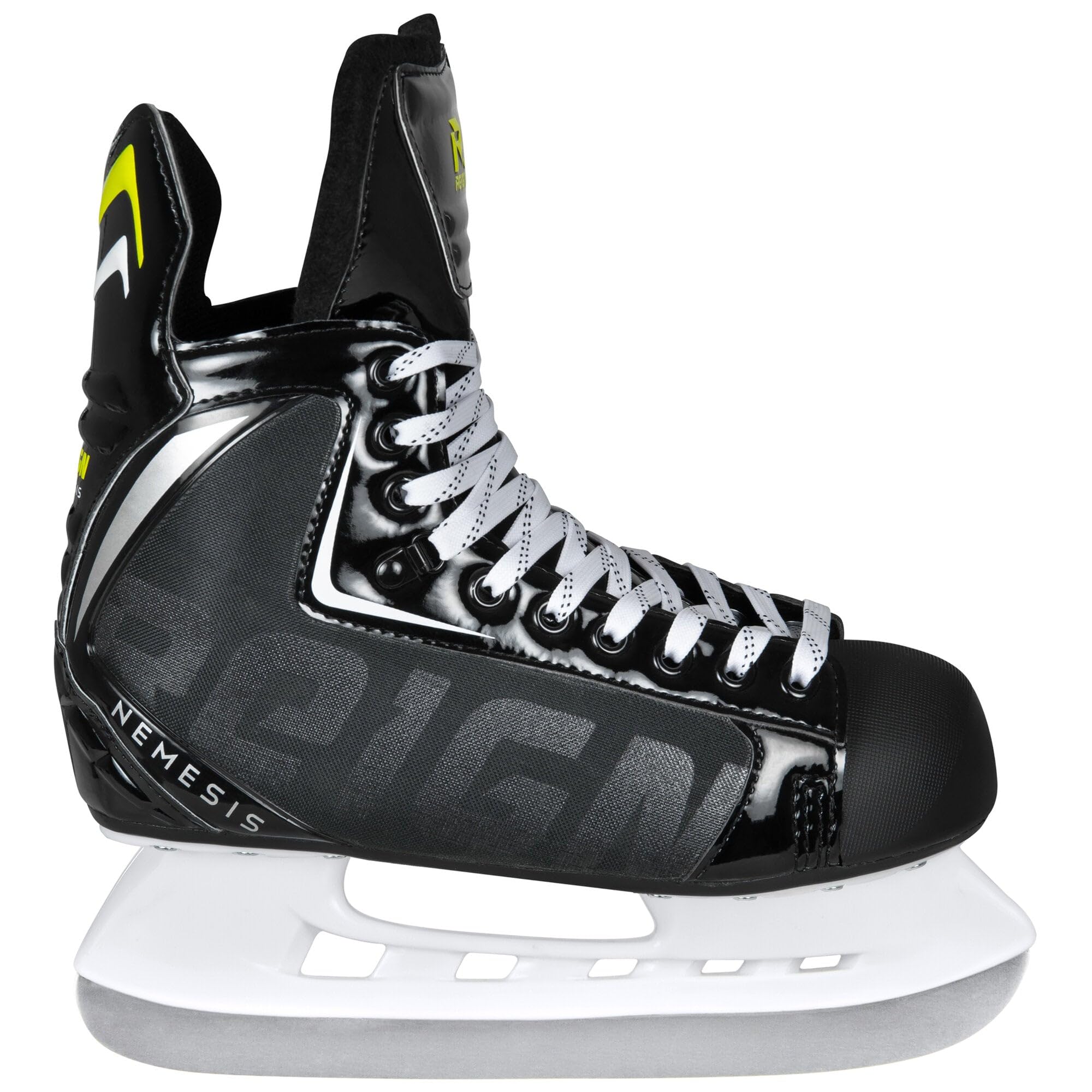 Powerslide Némesis - Patines de Hielo Unisex para Hombre y Mujer, Color Negro