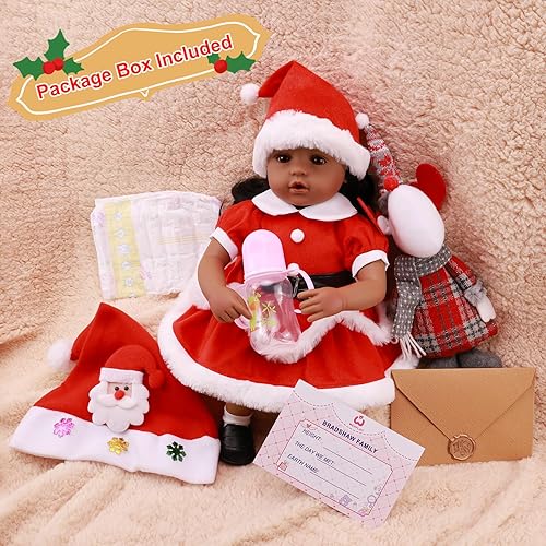 Miniatura 4 de WERFLOT Muñeca realista realista, muñecas de bebé recién nacidas de la vida real de 18 pulgadas, con peluche de peluche y caja de accesorios para