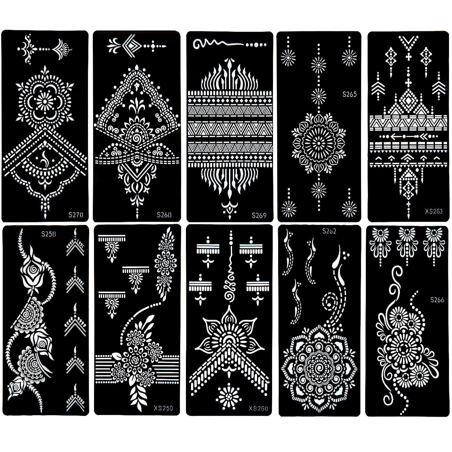 Buy Temporary Tattoos Stencils Comius 10 Sheets Tattoo Kit, Removable