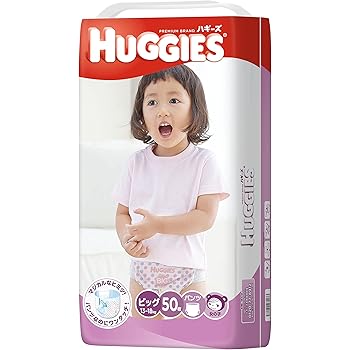 Amazon Huggies ハギーズ パンツ ビッグ 女の子用 13 18kg 50枚 ハギーズ Huggies おむつ