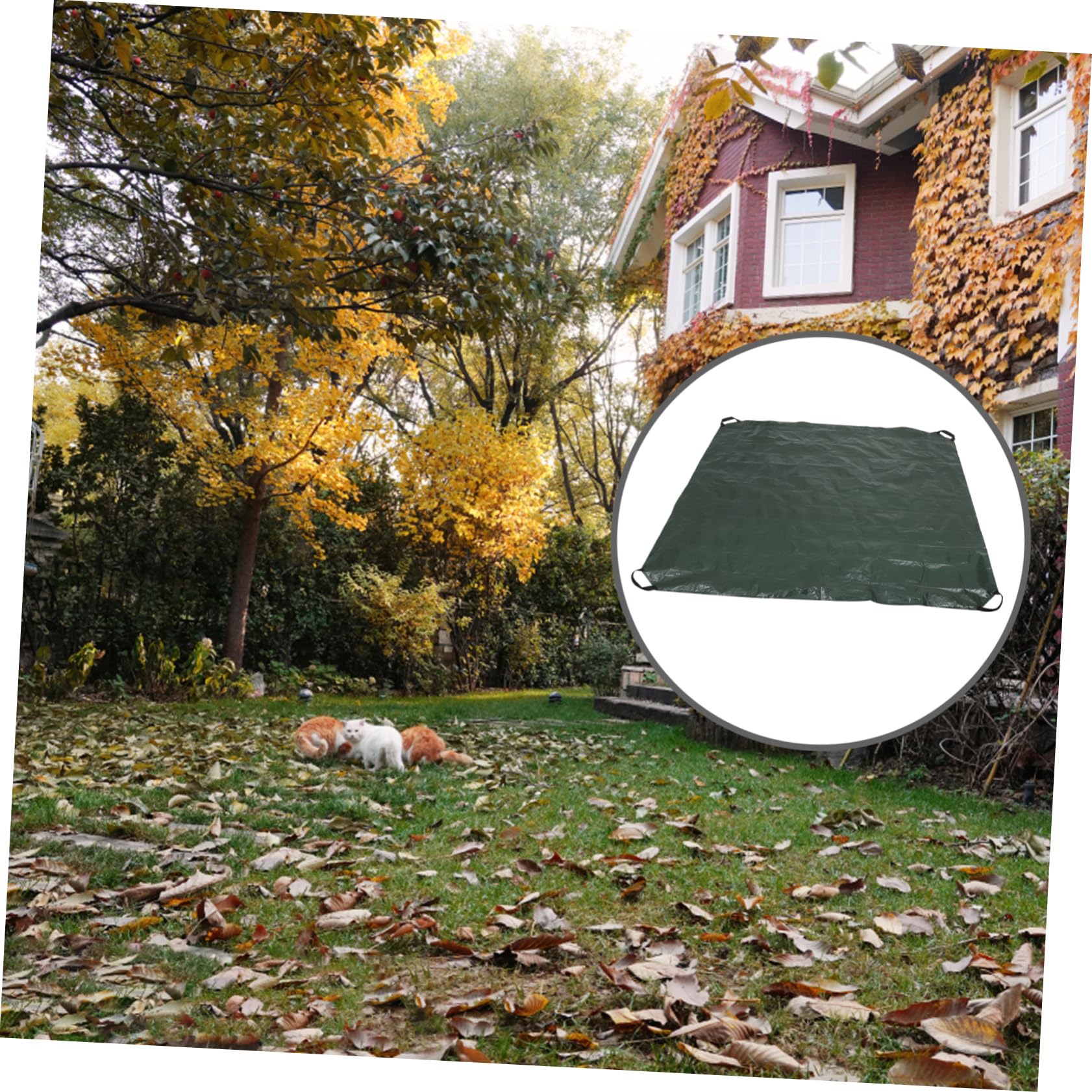 Laubsammelbeutel Herbst Mottoparty aus Pe mit Griffen für Gartenabfälle
