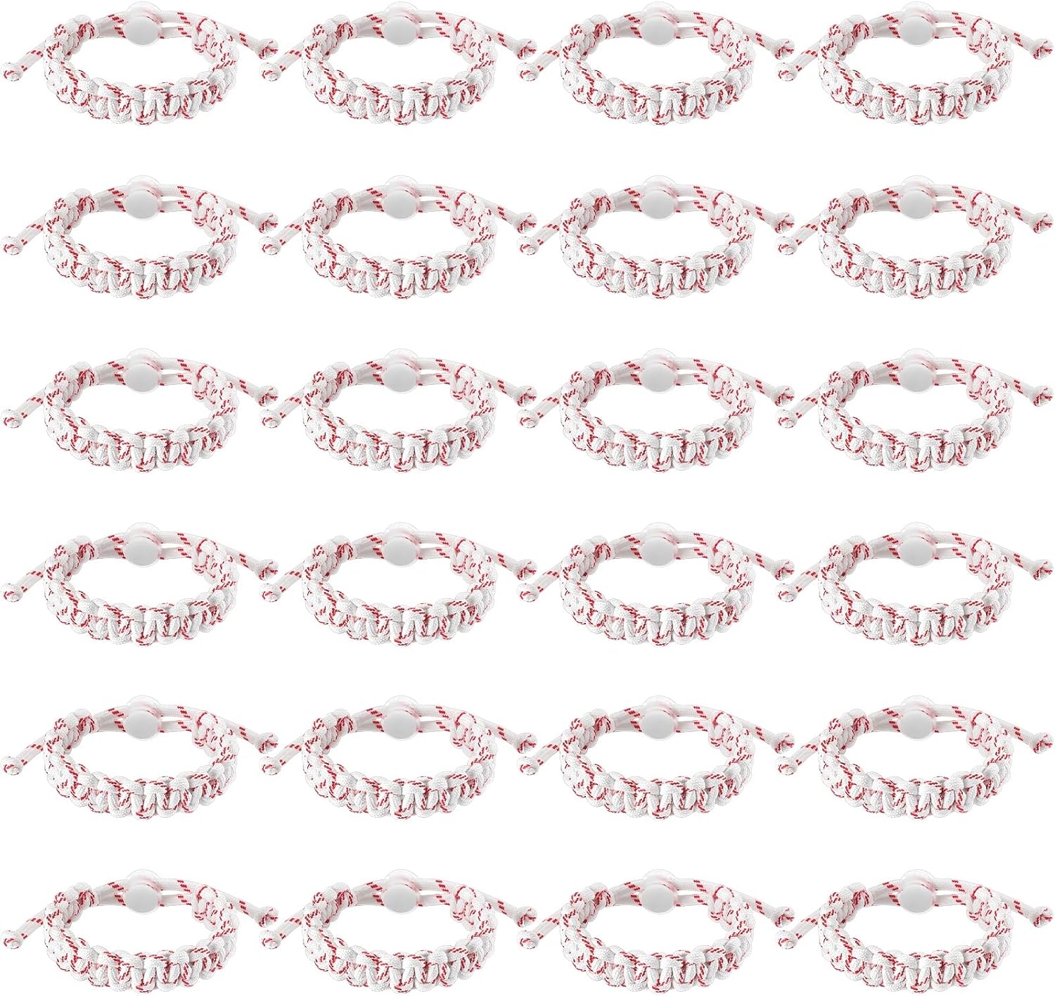 Landical 24 Pcs Bracelet for Boys, Party Favors Adjustable Handmade Braided Bracelet Wristbands Inspirational Sport Accessories Gift for Teams Player Men Birthday Jewelry Accessories