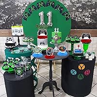 Vista 4 de 6 piezas de centros de mesa de panal de abeja de videojuegos Game On Controllers GamePad adornos de mesa centros de mesa decoración para baby shower