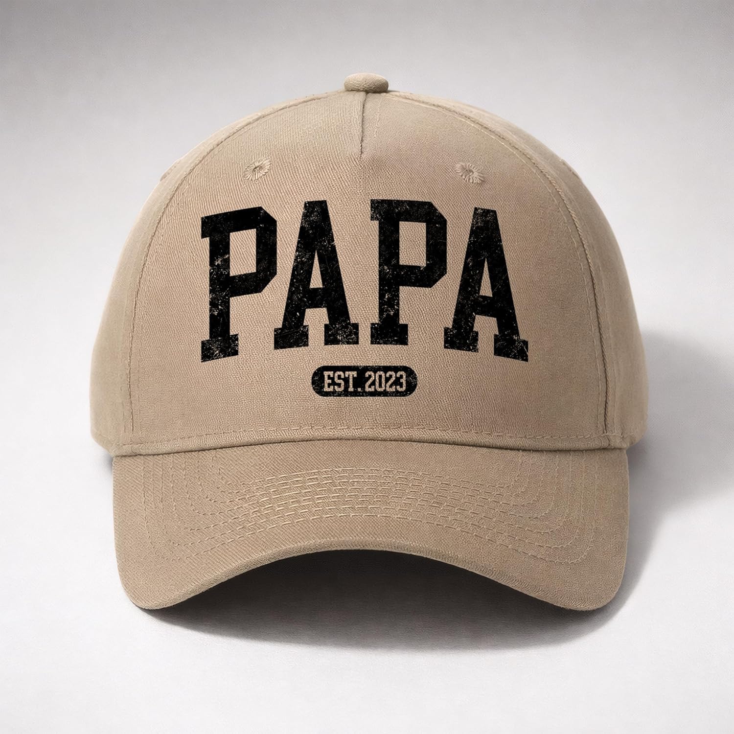 Personalized Printed Baseball Cap for Dad and Papa, Custom Name Printed Hat, Adjustable Classic Dad Cap, Casual Family - Image 5