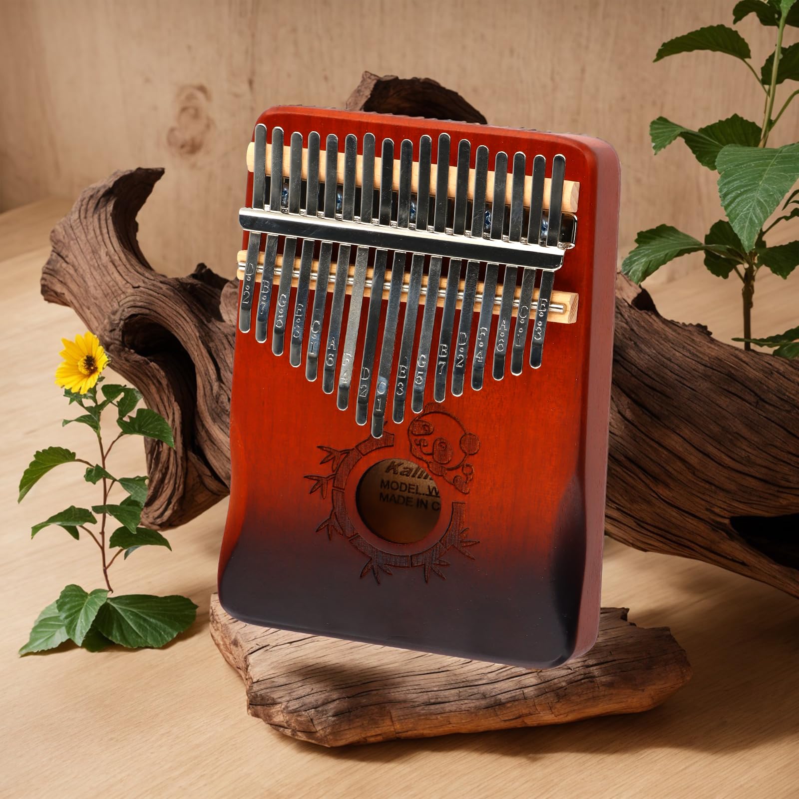 17 Tasti Thumb Piano, Kalimba Professionale, Portatile Mbira Pianoforte a Pollice, Kalimba Strumento Musicale con Borsa, Pianoforte a Dita in Mogano per Bambini Adulti Principianti Professionisti (C)