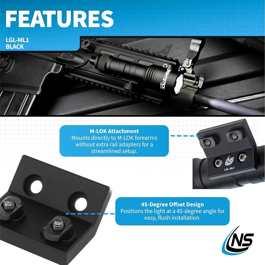 Amazon.com: Nightstick LGL-ML1 M-Lok Offset Mount - LGL Series