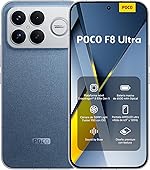 XIAOMI POCO F8 Ultra - Smartphone de 16+512GB, Pantalla AMOLED de 6,85” 120Hz, Snapdragon 8 Elite Gen 5, Carga Hypercharge 100W e inalámbrica 50W, Cargador no Incluido, Azul Denim (Versión ES)