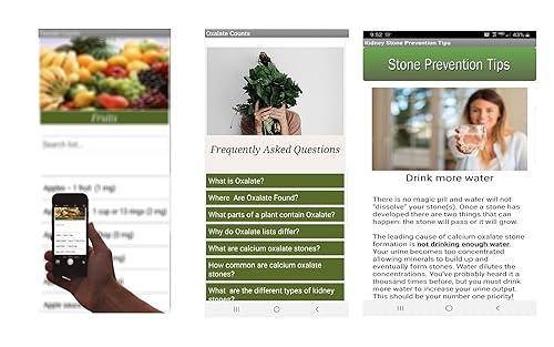 Oxalate Food Counts (Kidney Stones)