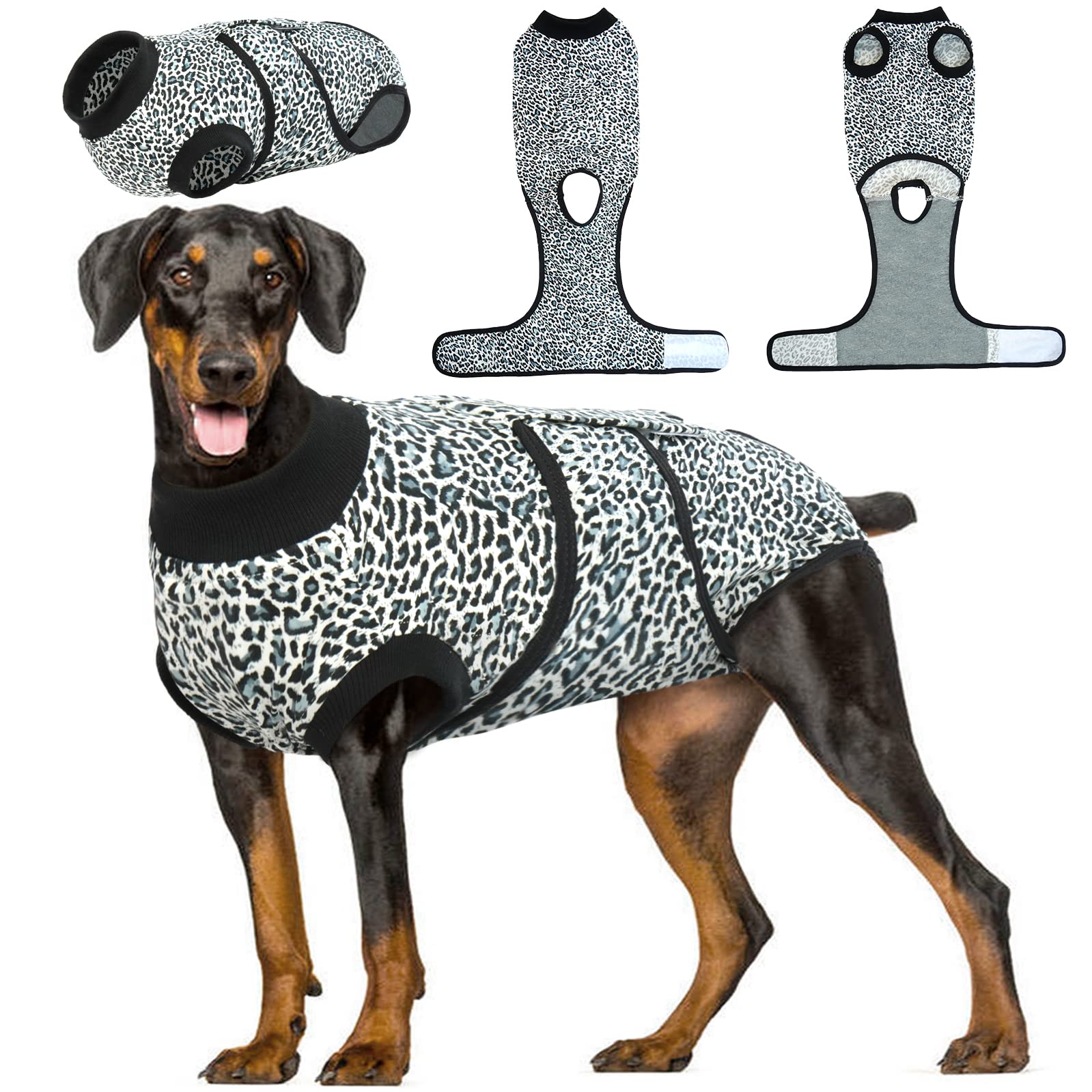 Combinaison de récupération pour chien après chirurgie textile premium