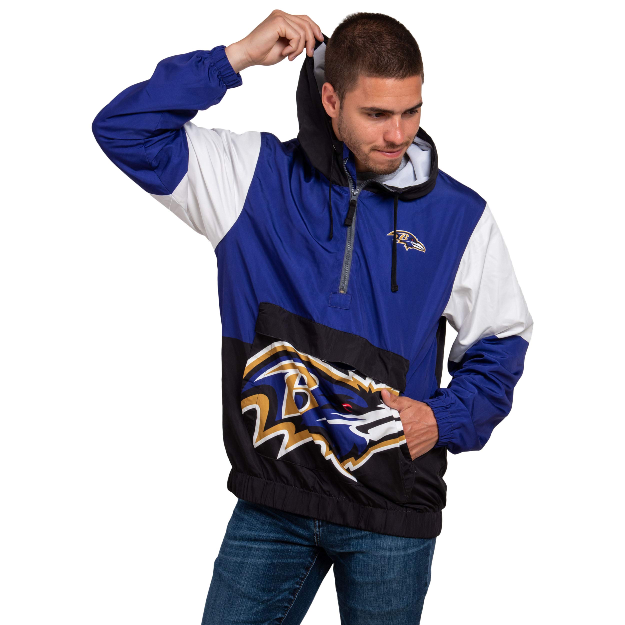 FOCO NFL mens Nfl Team Logo Warm-up Windbreaker