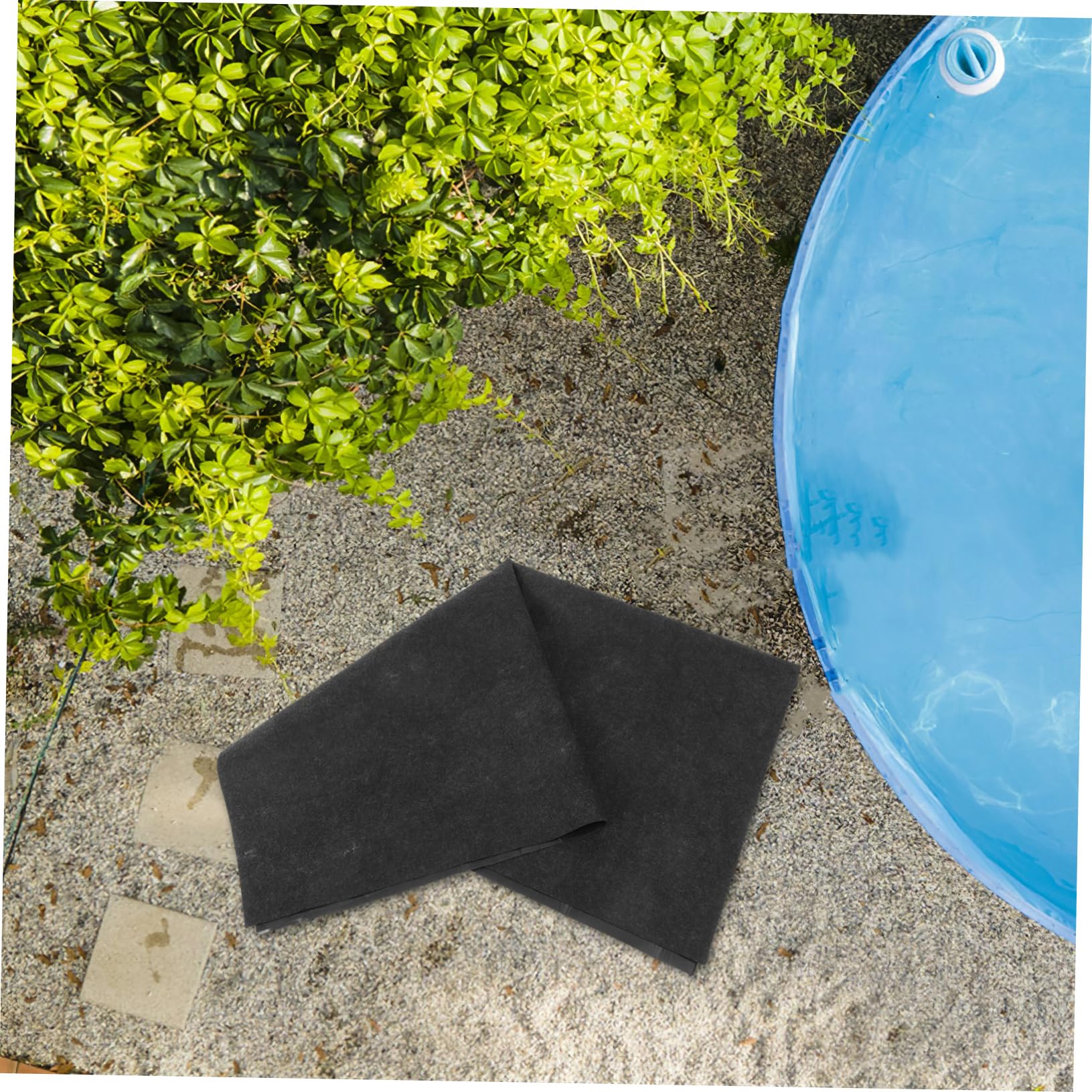 Toddmomy Tapis de Spa Gonflable Carré 1 Pièce en Feutre PE Noir