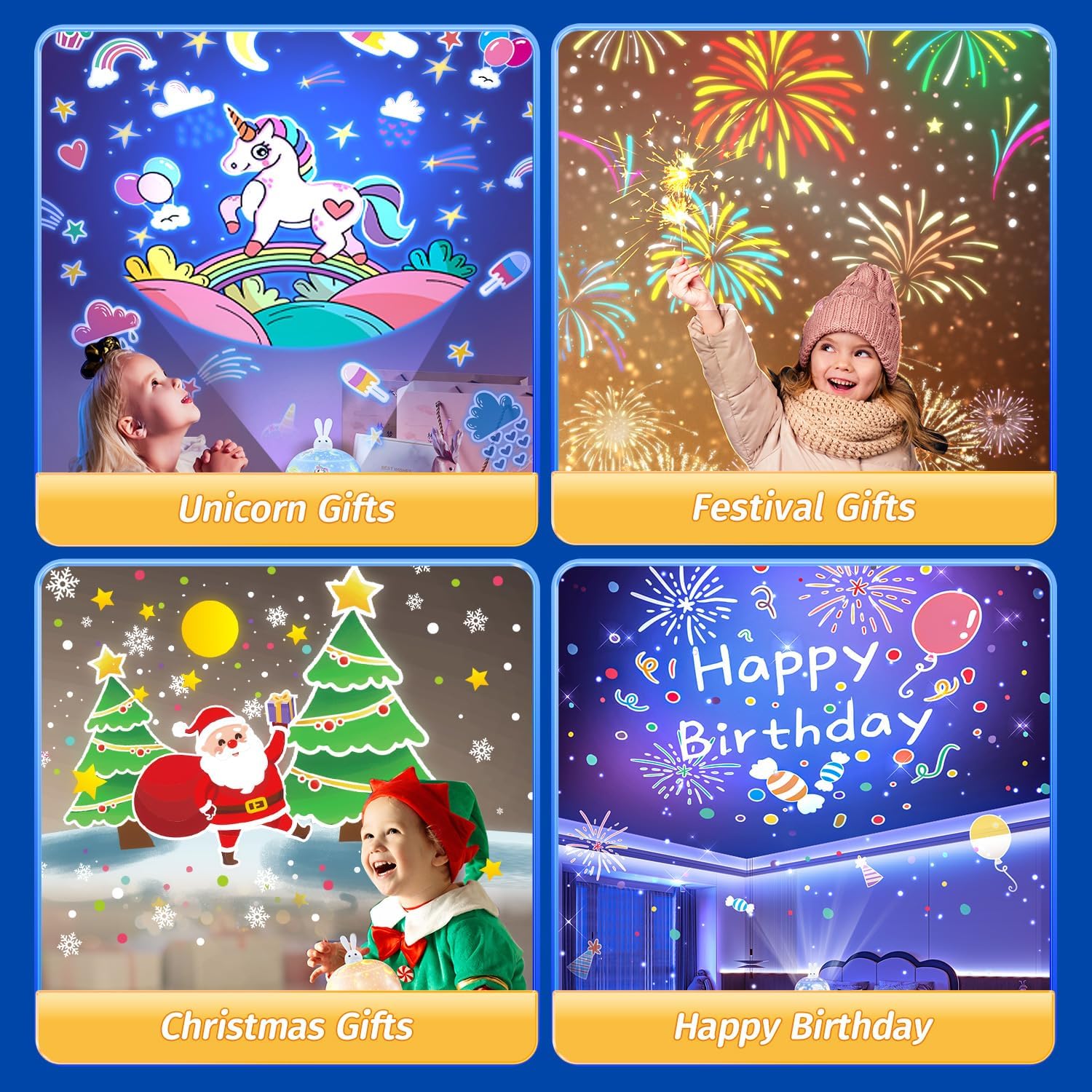 Proyector de Galaxias y Estrellas Real,15 Temas & Música Bluetooth Luz Nocturna Infantil,360°Rotación Juguetes Niños 1 2 3 4 5 años,Regalo Bebe Regalo Niña 1 2 3 4 5 años,Home Decoration Cumpleaños