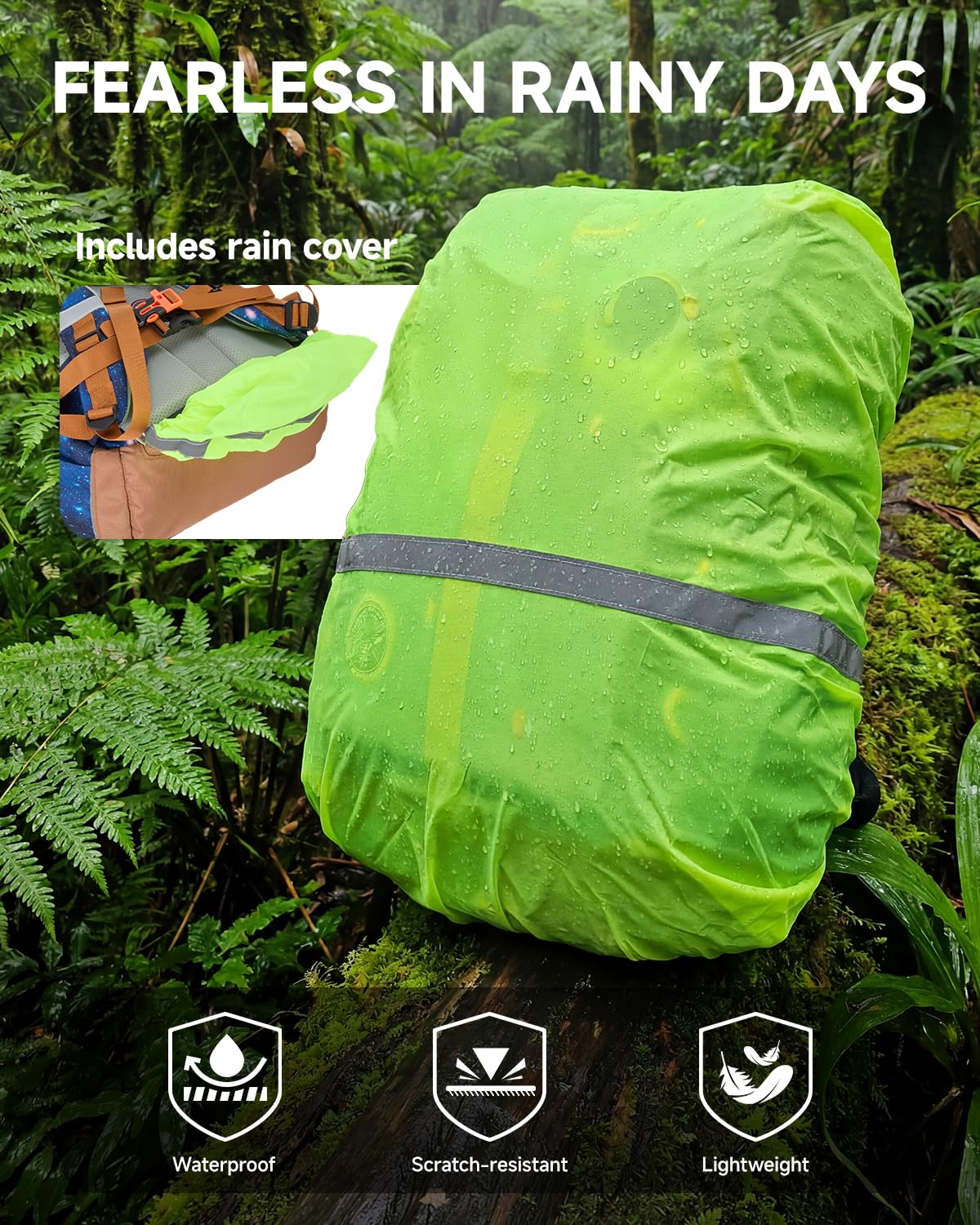 Amythe Ergo Schulrucksack Jungen ab 1. Klasse für Schul, Outdoor | Ergonomischer Schulranzen Rucksack Kinder 6-12 Jahre mit Brustgurt, Regenschutz, Reflektoren, Lendenwirbelstütze