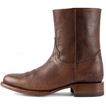 7L SIETE LEGUAS - Men's Leather Cowboy Zip Boot with Leather Sole style 11200