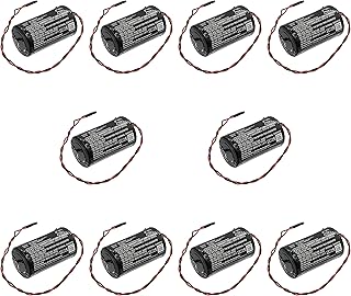 Zenander 10 Pcs 3.6V 9A-100005111 MV-100005111 LS33600-CN1 Battery Replacement for Cameron Nuflo MC-II Plus EXP MC-III Plus EXP Flow Analyzer MC-III Plus Flow Analyzers MC-II Plus
