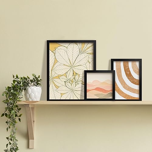 Miniatura 7 de LaVie Home Marcos de fotos de 5 x 7 pulgadas (paquete de 2, blanco) de diseño simple con vidrio de alta definición para montaje en pared y mesa,