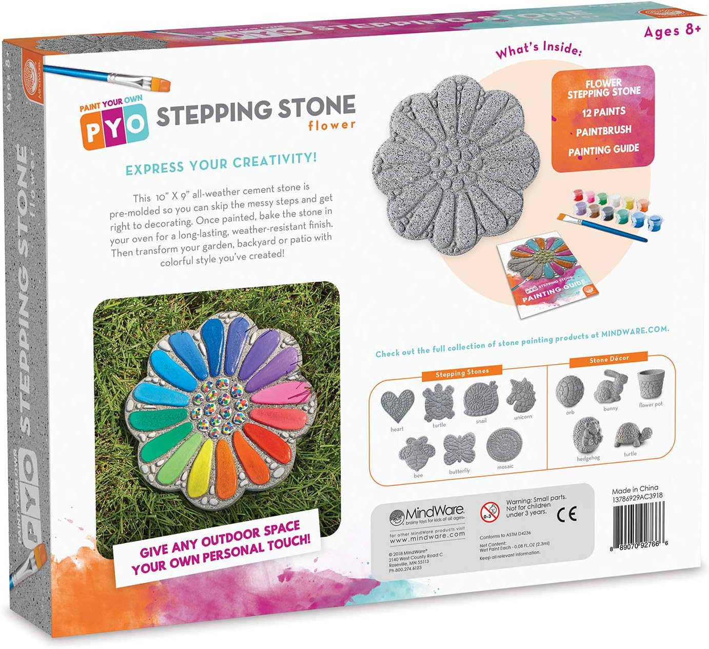 MindWare Paint Your Own Stepping Stone Flower