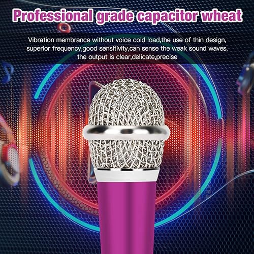 Miniatura 2 de Minimicrófono de karaoke, minimicrófono para grabación de voz, portátil, para cantar, grabar