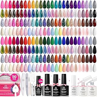 Beetles Nail Nook Gel Nail Polish Set - 119 PCS 100 Colors Gel Polish Ki...