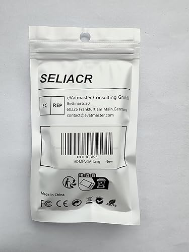 Miniatura 9 de SELIACR Adaptador HDMI a VGA con cable de audio de 0.138in, convertidor HDMI a VGA de 1080P 60Hz, adaptador HDMI hembra a VGA macho compatible para