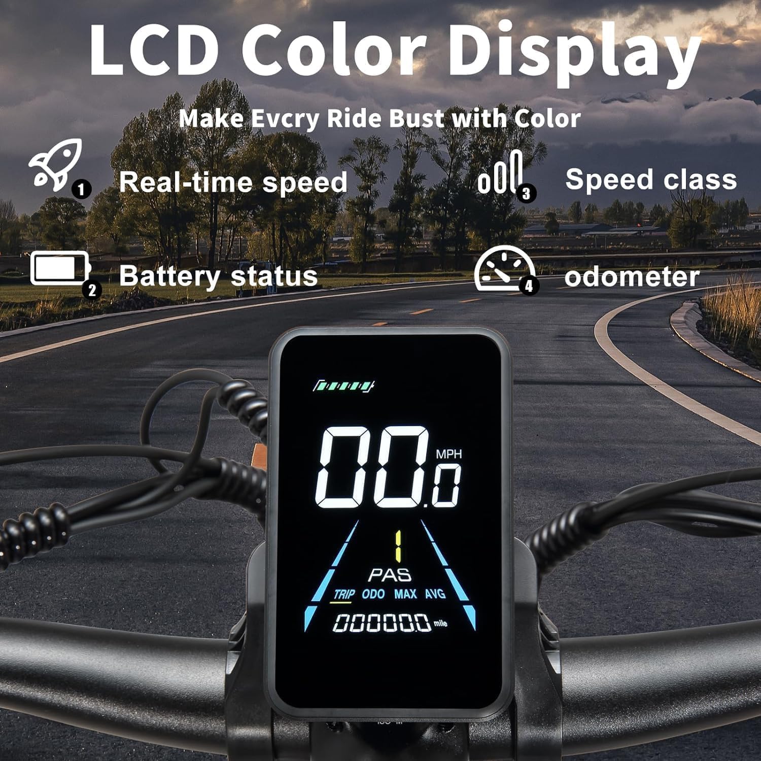 Dual Motor Ebike for Adult 26 Inch Fat Tire Mountain Adults E Bike Fastest 32 MPH 22.4AH 48V Battery Bicycle 21 Speed Off-Road Mountain Snow Electric Bikes