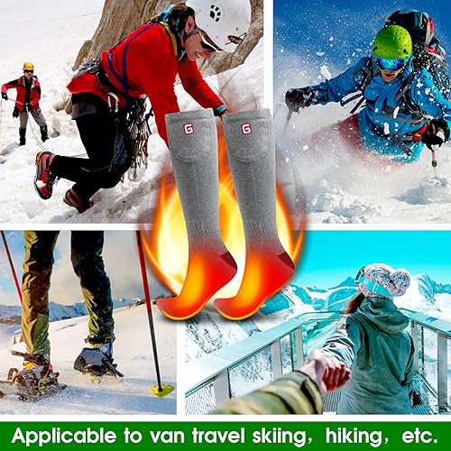 Miniatura 7 de Calcetines con calefacción con batería eléctrica recargable, para mujeres y hombres. Para invierno, esquí, deportes al aire libre. ML
