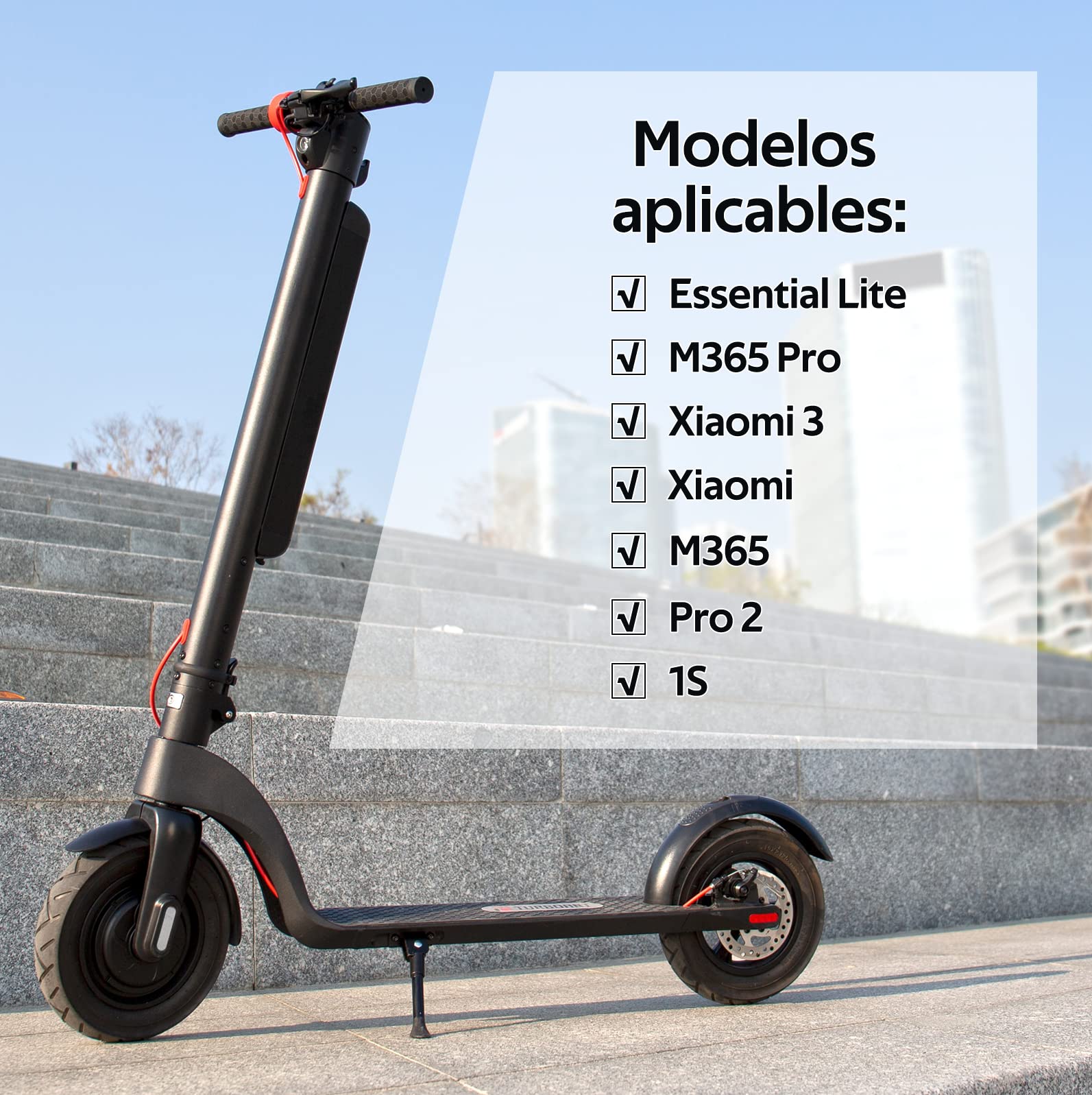 1PZ ST1-X02 Rueda de 10x2-6.1 para 10 pulgadas Patinete Eléctrico Xiaomi M365 / Pro/Pro 2 / 1s / Lite, Neumático Tubeless Cubierta para patinete xiaomi