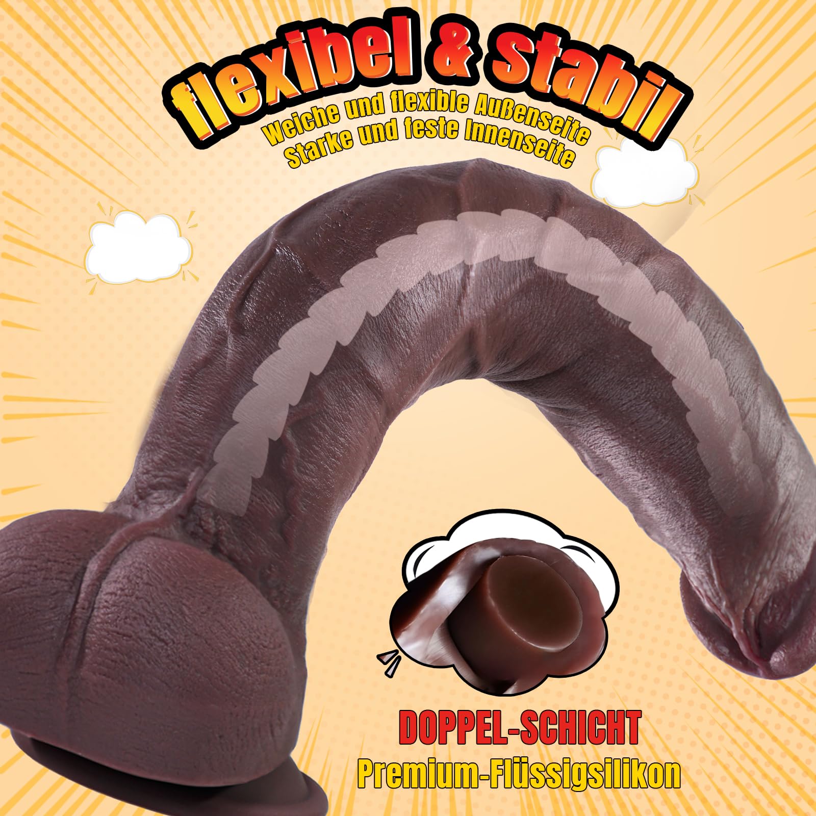 PRONFANS 31 * 6CM Durchmesser Dicker XXL Dildo Sex Spielzeug fr die Frau  Mnner Paar Realistischer Dildo Klassische Dildos Mit Starkem Saugnapf  Analdildo Plug Handfrei Sex Toy : Amazon.de: Drogerie & Krperpflege