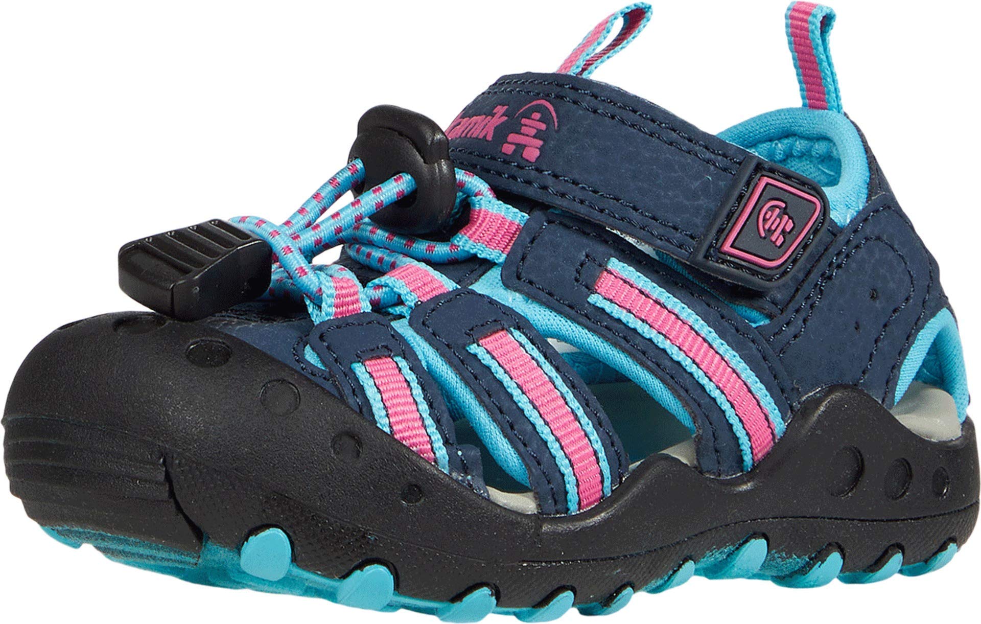 Kamik HK9594 Girls’ Closed Toe Sandals, Turquoise (Navy Teal Nte), 6.5 UK