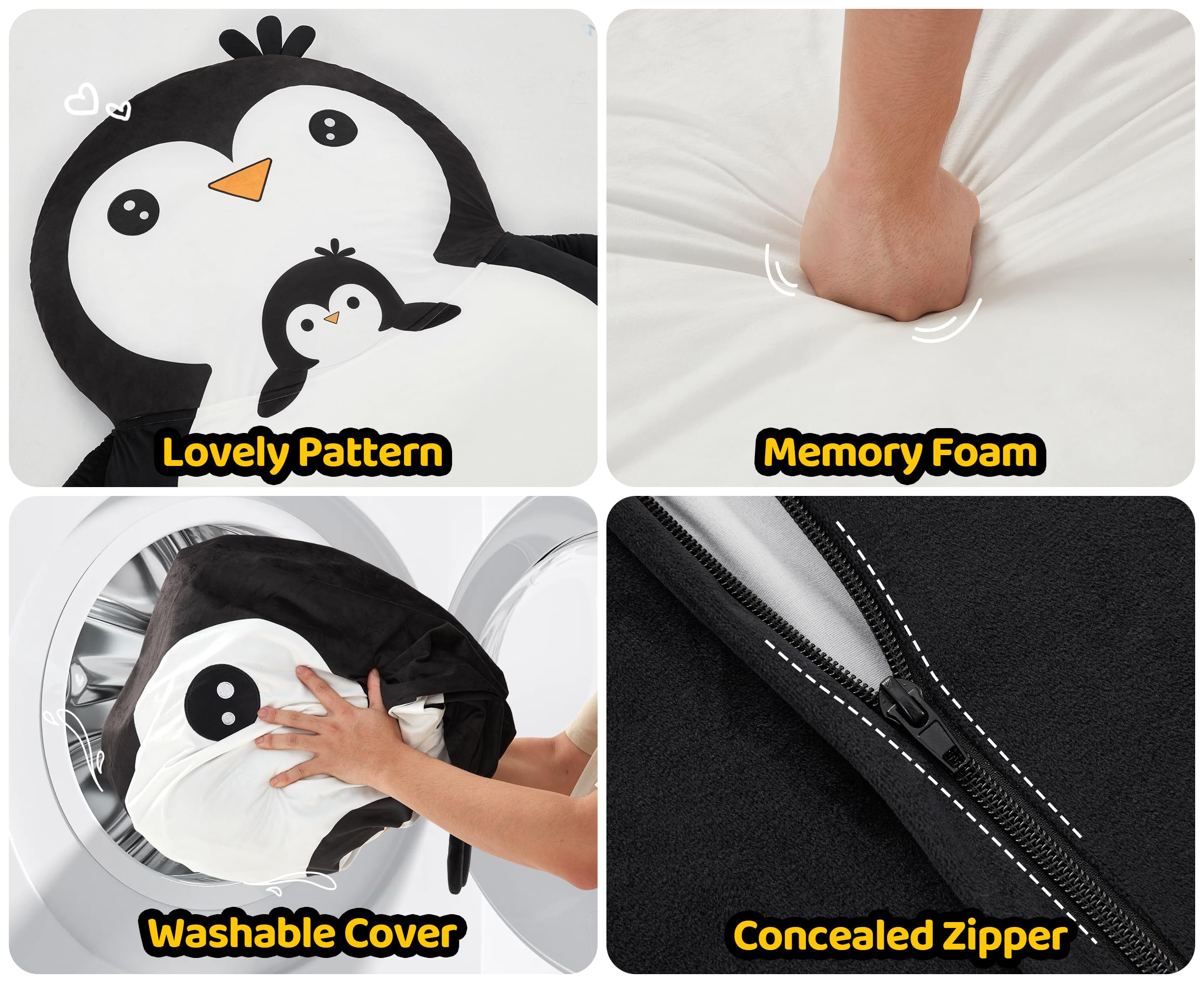 Amazon.com: Hobestluk Bean Bag Chairs Bean Bag Floor Cushion 