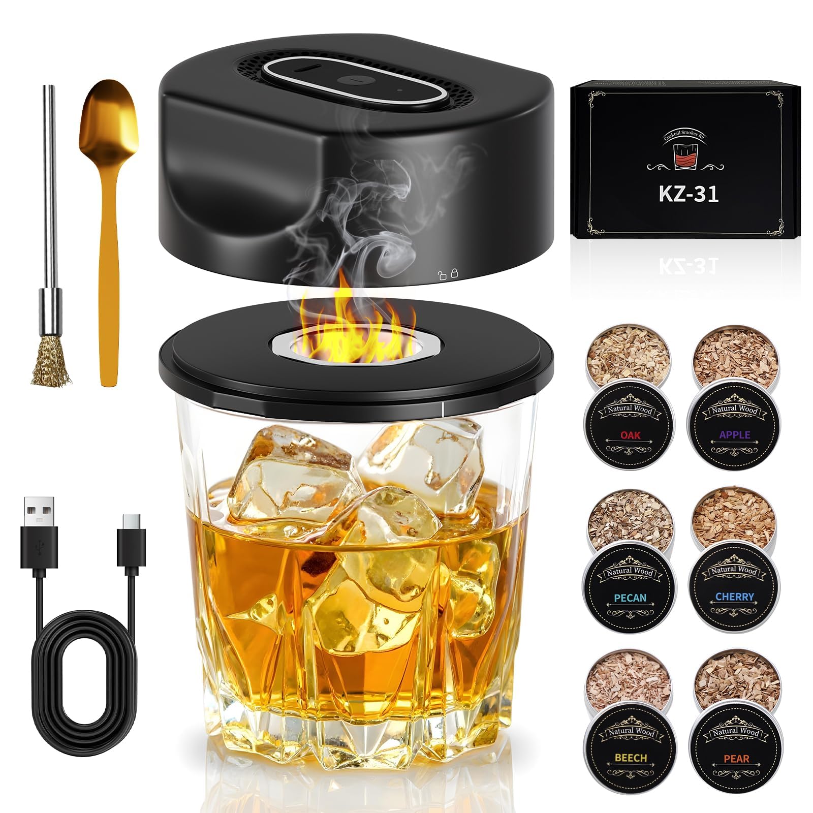Electric Whiskey Smoker Kit