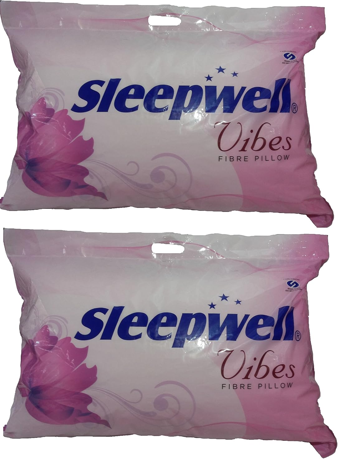 Sleepwell Vibes Fibre Pillow (XL, White) Pack of 2 Amazon.in Home