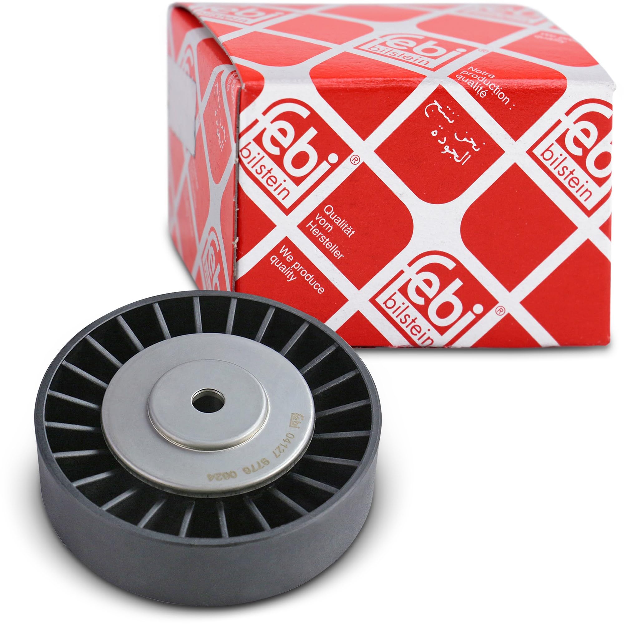 FEBI GERMANY 04127 Deflection/Guide Pulley, V-ribbed belt for VW